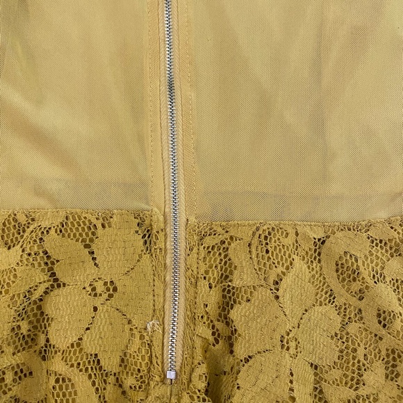 long sleeve sheer sleeve and back lace sweet heart shape ruffle top - Picture 9 of 14